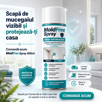 MoldFree Spray 400ml – Spray pentru Îndepărtarea Mucegaiului de pe Suprafețe