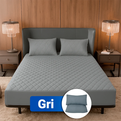 SoftRest - Protector de Saltea Premium cu Microfibră Respirabilă + 2 Fețe | Pentru Saltele Înalte Până la 40cm | Ofertă Specială