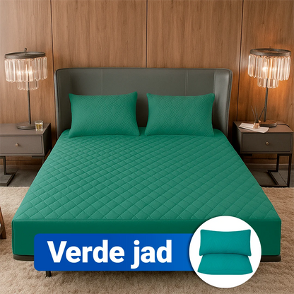 SoftRest - Protector de Saltea Premium cu Microfibră Respirabilă + 2 Fețe | Pentru Saltele Înalte Până la 40cm | Ofertă Specială